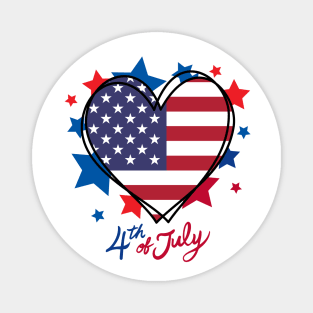 I Heart America 4th of July Tee! Magnet